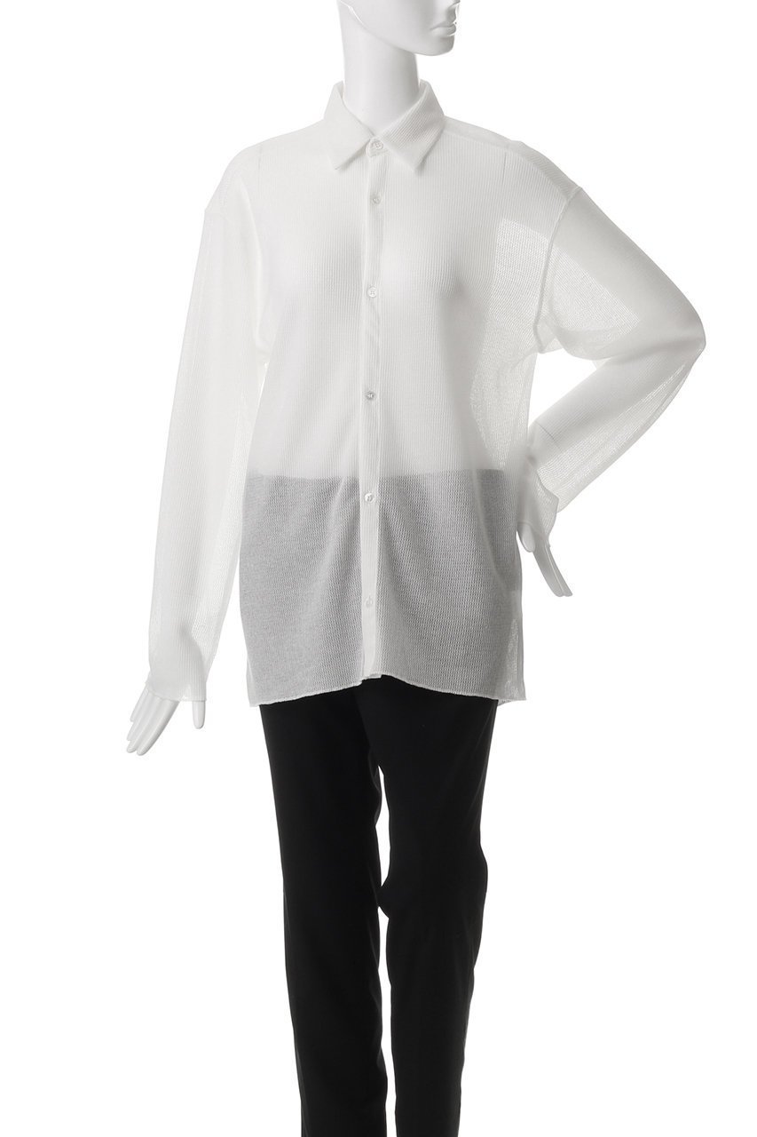 【セヤ/SEYA】のMESH カラーシャツ 人気、トレンドファッション・服の通販 founy(ファニー) 　ファッション　Fashion　レディースファッション　WOMEN　トップス・カットソー　Tops/Tshirt　シャツ/ブラウス　Shirts/Blouses　シンプル　Simple　スリーブ　Sleeve　ロング　Long　エレガント 上品　Elegant　other-2|ID: prp329100004454694 ipo3291000000031251371