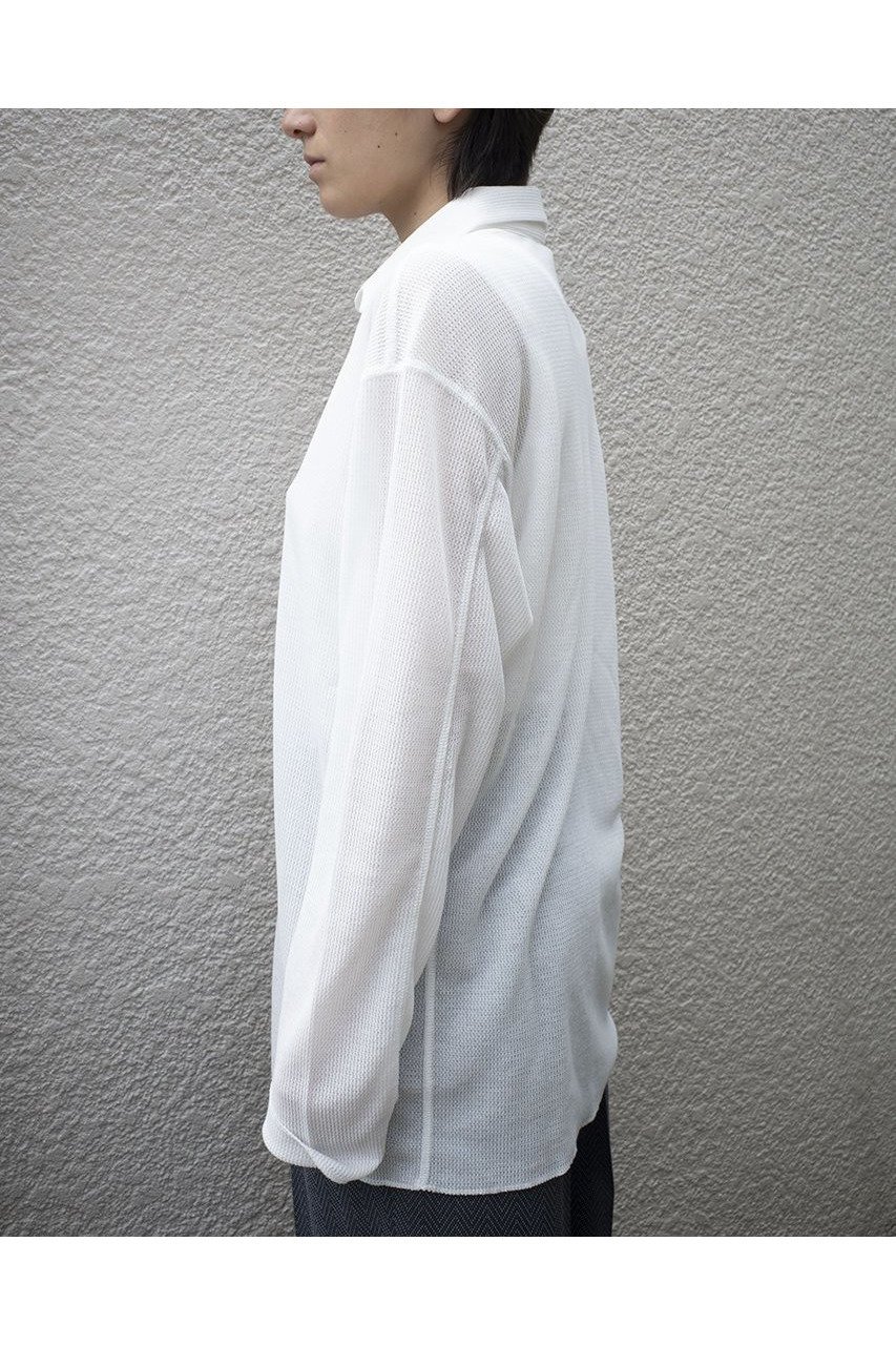 【セヤ/SEYA】のMESH カラーシャツ 人気、トレンドファッション・服の通販 founy(ファニー) 　ファッション　Fashion　レディースファッション　WOMEN　トップス・カットソー　Tops/Tshirt　シャツ/ブラウス　Shirts/Blouses　シンプル　Simple　スリーブ　Sleeve　ロング　Long　エレガント 上品　Elegant　other-7|ID: prp329100004454694 ipo3291000000031588932