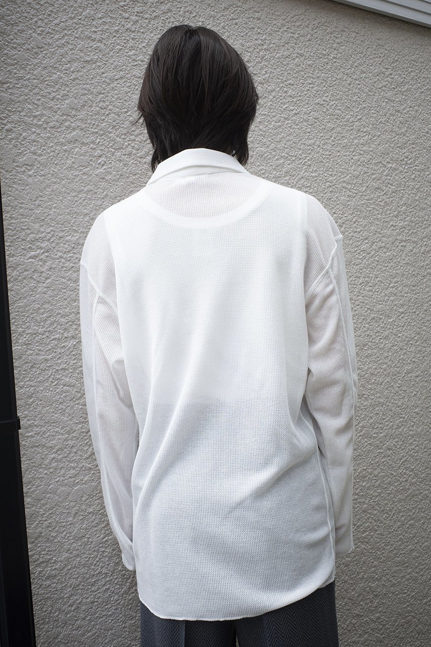【セヤ/SEYA】のMESH カラーシャツ 人気、トレンドファッション・服の通販 founy(ファニー) 　ファッション　Fashion　レディースファッション　WOMEN　トップス・カットソー　Tops/Tshirt　シャツ/ブラウス　Shirts/Blouses　シンプル　Simple　スリーブ　Sleeve　ロング　Long　エレガント 上品　Elegant　other-8|ID: prp329100004454694 ipo3291000000031588933