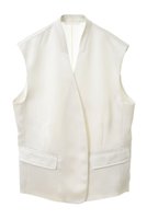 【マルティニーク/martinique】の【l heritage martinique】ダブルサテンジレ(セットアップ可) 人気、トレンドファッション・服の通販 founy(ファニー) ファッション Fashion レディースファッション Fashion for Women アウター Coat / Outerwear Collection レディースジャケット・軽アウター Jackets おすすめ Recommended / Our Picks オーガンジー Organza Fabric コンビ Combo, Combination Style サテン Satin, Glossy Fabric ジャケット Jacket, Outerwear セットアップ Set-Up, Coordinated Outfit ダブル Double, Double-Breasted ノースリーブ Sleeveless, No-Sleeve ベスト Vest, Waistcoat ペプラム Peplum, Flared Hem ボックス Boxy, Box Shape マキシ Maxi, Full Length モダン Modern, Contemporary |ID:prp329100004454720