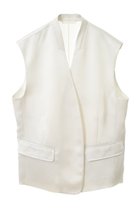 【マルティニーク/martinique】の【l heritage martinique】ダブルサテンジレ(セットアップ可) 人気、トレンドファッション・服の通販 founy(ファニー) ファッション Fashion レディースファッション Fashion for Women アウター Coat / Outerwear Collection レディースジャケット・軽アウター Jackets おすすめ Recommended / Our Picks オーガンジー Organza Fabric コンビ Combo, Combination Style サテン Satin, Glossy Fabric ジャケット Jacket, Outerwear セットアップ Set-Up, Coordinated Outfit ダブル Double, Double-Breasted ノースリーブ Sleeveless, No-Sleeve ベスト Vest, Waistcoat ペプラム Peplum, Flared Hem ボックス Boxy, Box Shape マキシ Maxi, Full Length モダン Modern, Contemporary thumbnail アイボリー|ID: prp329100004454720 ipo3291000000032706160
