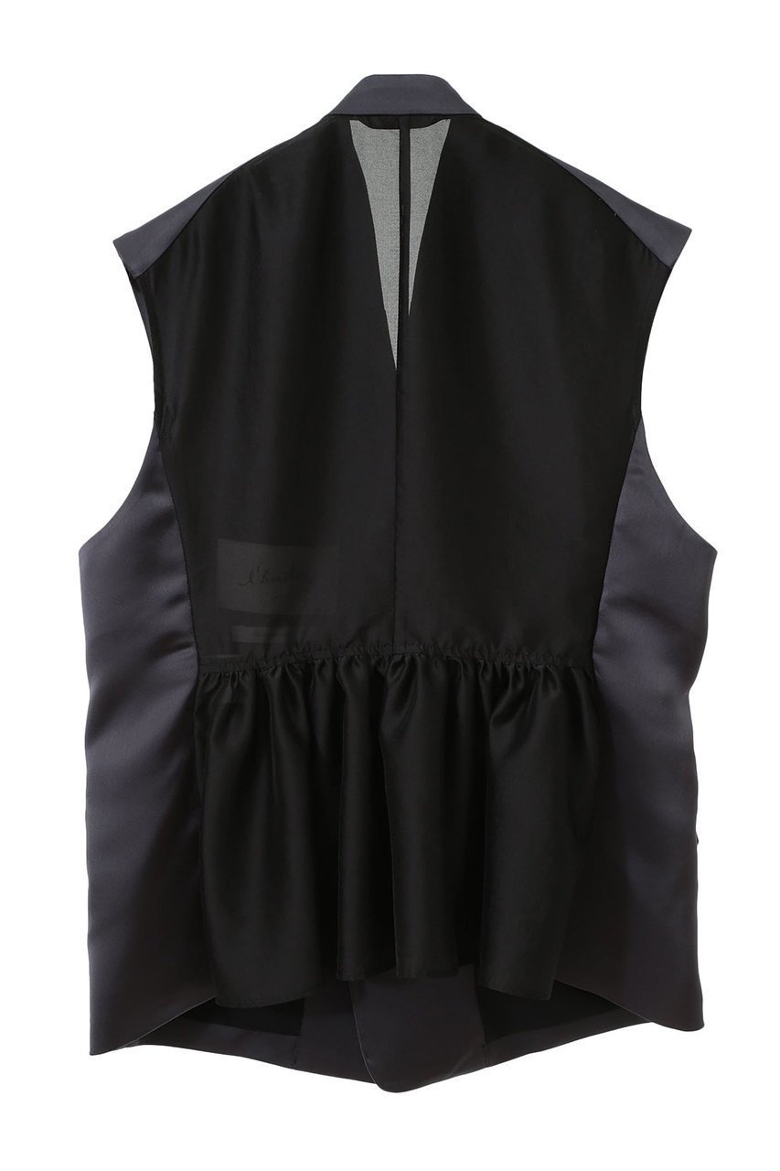 【マルティニーク/martinique】の【l heritage martinique】ダブルサテンジレ(セットアップ可) 人気、トレンドファッション・服の通販 founy(ファニー) 　ファッション　Fashion　レディースファッション　Fashion for Women　アウター　Coat / Outerwear Collection　レディースジャケット・軽アウター　Jackets　おすすめ　Recommended / Our Picks　オーガンジー　Organza Fabric　コンビ　Combo, Combination Style　サテン　Satin, Glossy Fabric　ジャケット　Jacket, Outerwear　セットアップ　Set-Up, Coordinated Outfit　ダブル　Double, Double-Breasted　ノースリーブ　Sleeveless, No-Sleeve　ベスト　Vest, Waistcoat　ペプラム　Peplum, Flared Hem　ボックス　Boxy, Box Shape　マキシ　Maxi, Full Length　モダン　Modern, Contemporary　other-2|ID: prp329100004454720 ipo3291000000032706162