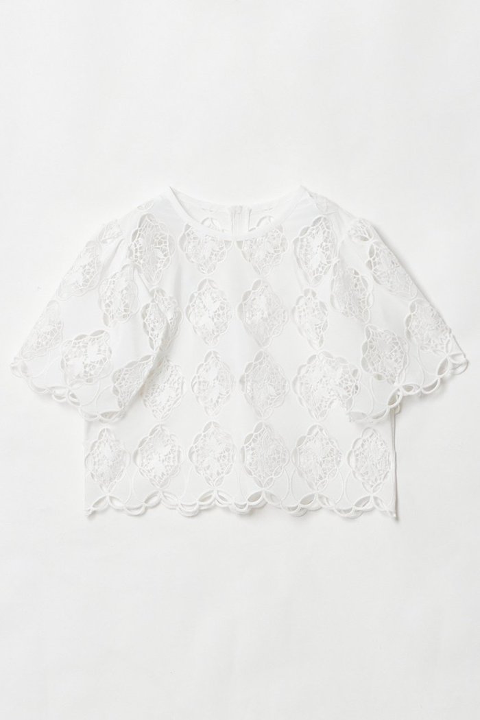 【アルアバイル/allureville】の【LOULOU WILLOUGHBY】タフタシシュウフレアスリーブブラウス インテリア・キッズ・メンズ・レディースファッション・服の通販 founy(ファニー) https://founy.com/ ファッション Fashion レディースファッション Fashion for Women トップス・カットソー Cut & Sew Tops シャツ・ブラウス・オフィスカジュアル Elegant Blouses & Button-Ups コンパクト Compact, Small Size ショート Short, Short Length スリーブ Sleeve, Long Sleeve / Short Sleeve セットアップ Set-Up, Coordinated Outfit タフタ Taffeta, Structured Fabric モダン Modern, Contemporary モチーフ Motif, Design Theme ワイド Wide, Wide Fit エレガント 上品 Elegant 再入荷 Restock / Back in Stock |ID: prp329100004454743 ipo3291000000032705932