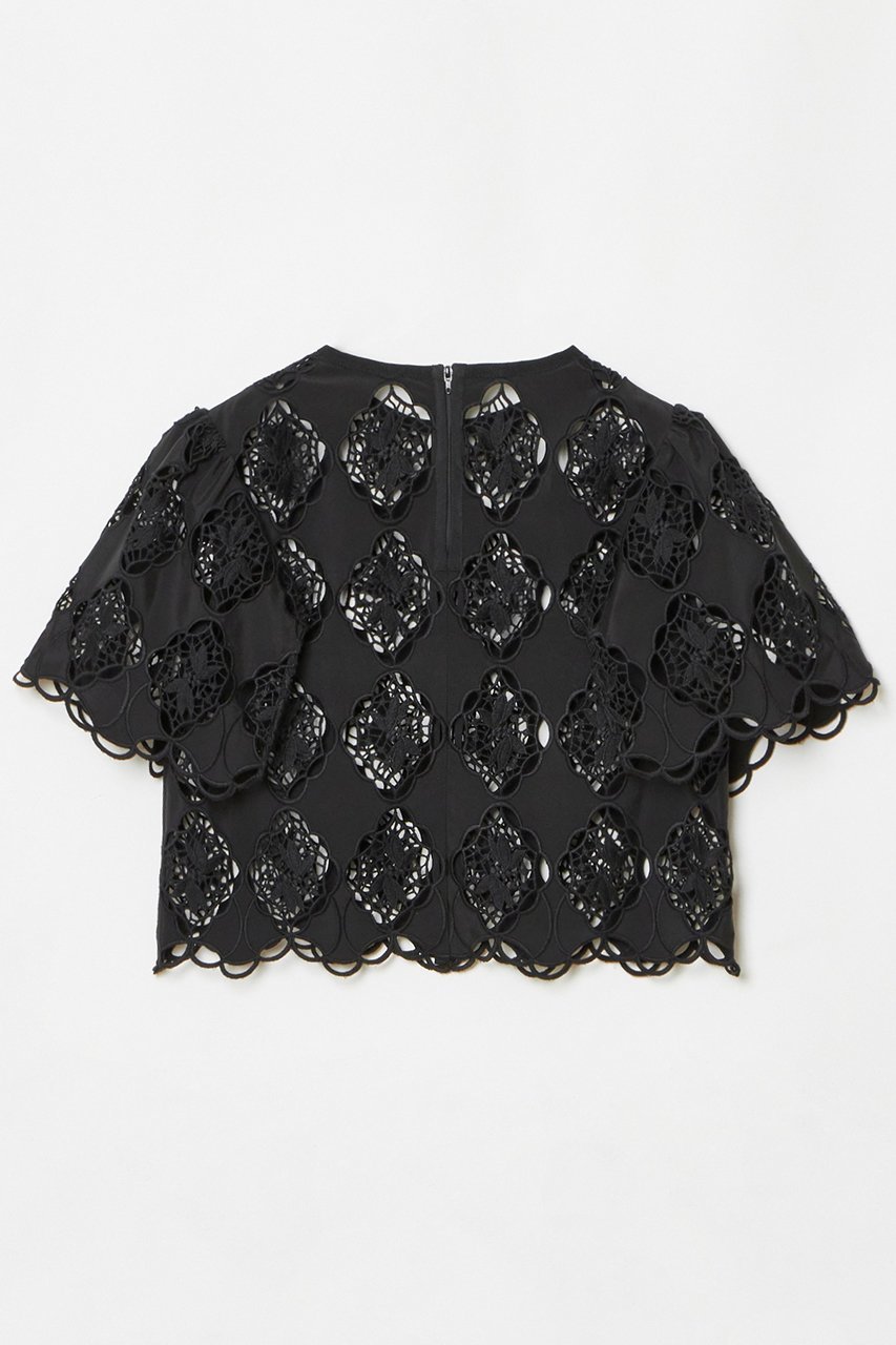 【アルアバイル/allureville】の【LOULOU WILLOUGHBY】タフタシシュウフレアスリーブブラウス 人気、トレンドファッション・服の通販 founy(ファニー) 　ファッション　Fashion　レディースファッション　Fashion for Women　トップス・カットソー　Cut & Sew Tops　シャツ・ブラウス・オフィスカジュアル　Elegant Blouses & Button-Ups　コンパクト　Compact, Small Size　ショート　Short, Short Length　スリーブ　Sleeve, Long Sleeve / Short Sleeve　セットアップ　Set-Up, Coordinated Outfit　タフタ　Taffeta, Structured Fabric　モダン　Modern, Contemporary　モチーフ　Motif, Design Theme　ワイド　Wide, Wide Fit　エレガント 上品　Elegant　再入荷　Restock / Back in Stock　other-2|ID: prp329100004454743 ipo3291000000032705935