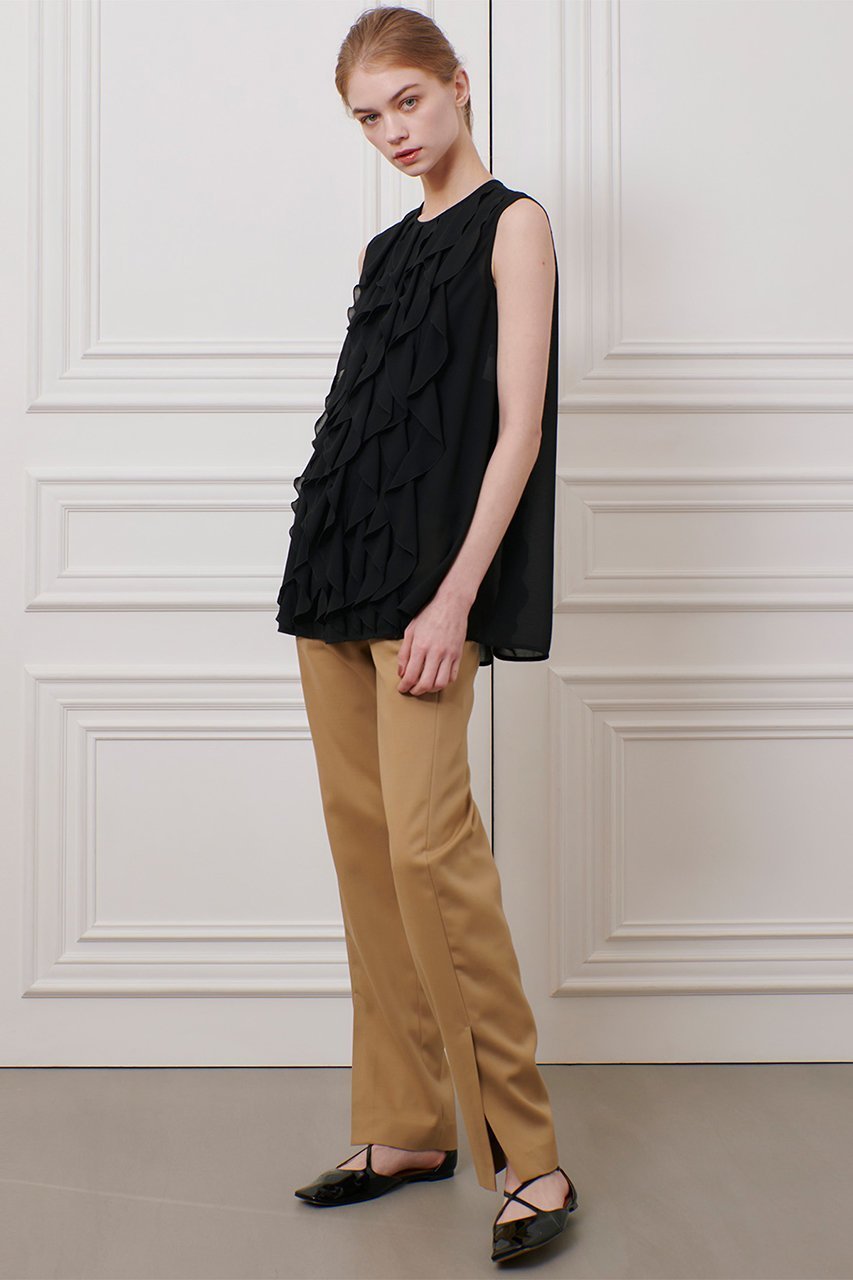 【アルアバイル/allureville】の【LOULOU WILLOUGHBY】ダブルクロススリムパンツ 人気、トレンドファッション・服の通販 founy(ファニー) 　ファッション　Fashion　レディースファッション　WOMEN　パンツ　Pants　シンプル　Simple　ストレッチ　Stretch　ストレート　Straight　スリット　Slit　NEW・新作・新着・新入荷　New Arrivals　other-6|ID: prp329100004454744 ipo3291000000031324465
