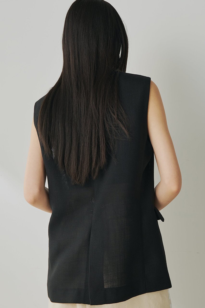 【ウィムガゼット/Whim Gazette】のジュートライクジレ 人気、トレンドファッション・服の通販 founy(ファニー) 　ファッション　Fashion　レディースファッション　Fashion for Women　アウター　Coat / Outerwear Collection　レディースジャケット・軽アウター　Jackets　おすすめ　Recommended / Our Picks　インナー　Innerwear　クール　Cool, Chic　ジャケット　Jacket, Outerwear　セットアップ　Set-Up, Coordinated Outfit　ノースリーブ　Sleeveless, No-Sleeve　フロント　Front, Front Design　ベスト　Vest, Waistcoat　マニッシュ　Mannish, Boyish　エレガント 上品　Elegant　other-4|ID: prp329100004454750 ipo3291000000032812537