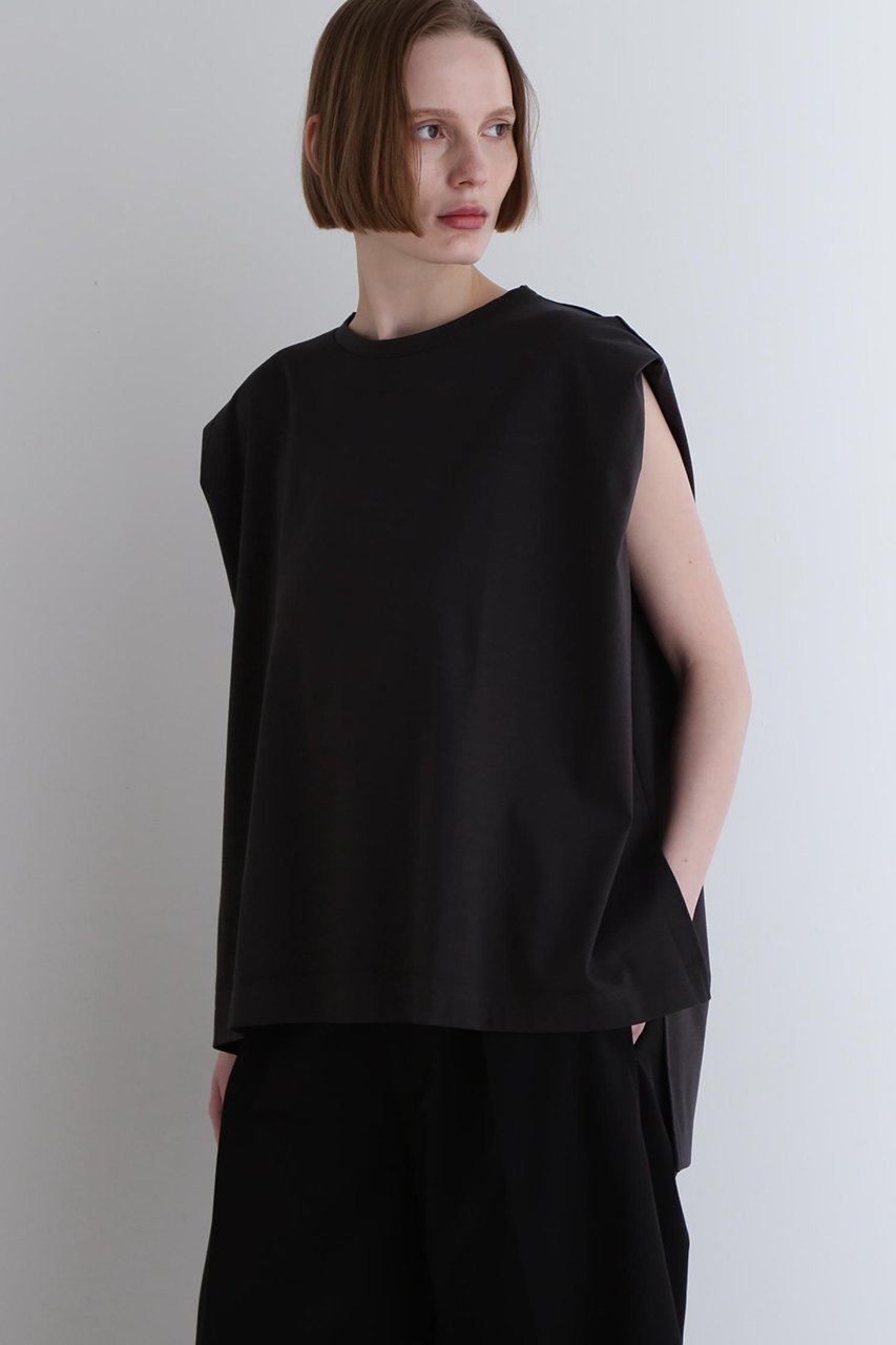 【ル フィル/LE PHIL】のシルキースムースノースリーブT インテリア・キッズ・メンズ・レディースファッション・服の通販 founy(ファニー) 　ファッション　Fashion　レディースファッション　WOMEN　トップス・カットソー　Tops/Tshirt　キャミソール / ノースリーブ　No Sleeves　シャツ/ブラウス　Shirts/Blouses　ロング / Tシャツ　T-Shirts　カットソー　Cut and Sewn　おすすめ　Recommend　キャミソール　Camisole　タンク　Tank　ドレープ　Drape　リラックス　Relax　エレガント 上品　Elegant　再入荷　Restock/Back In Stock/Re Arrival　ブラウン|ID: prp329100004454752 ipo3291000000031874385