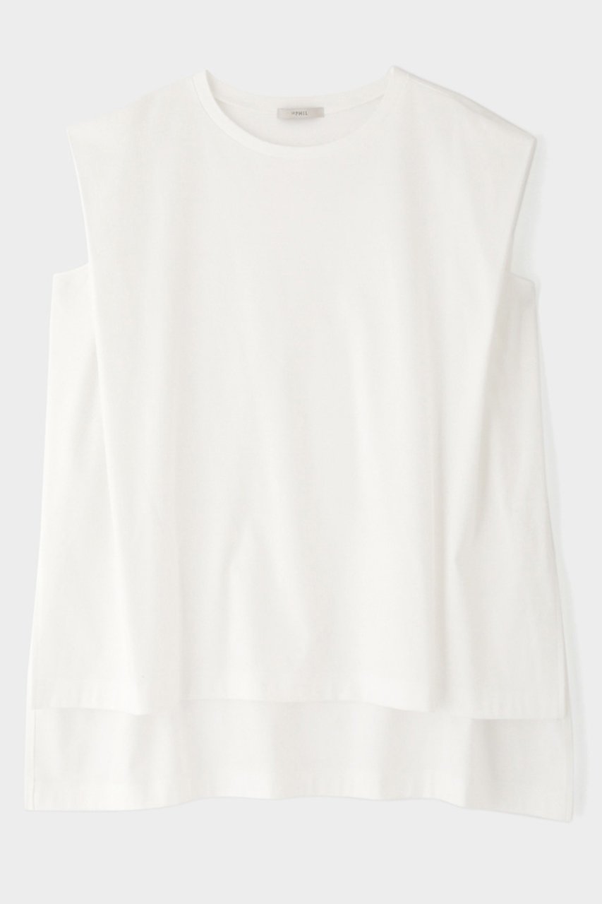 【ル フィル/LE PHIL】のシルキースムースノースリーブT インテリア・キッズ・メンズ・レディースファッション・服の通販 founy(ファニー) 　ファッション　Fashion　レディースファッション　Fashion for Women　トップス・カットソー　Cut & Sew Tops　キャミソール&ノースリーブ　Camisoles & Sleeveless Tops　シャツ・ブラウス・オフィスカジュアル　Elegant Blouses & Button-Ups　ロングTシャツ・Tシャツ　Longline T-Shirts & Tees　カットソー・ベーシックTシャツ　Cut-and-Sewn Tops / Stretch Tees & Basics　おすすめ　Recommended / Our Picks　キャミソール　Camisole, Spaghetti Strap Top　タンク　Tank Top, Sleeveless Top　ドレープ　Drape, Draping Fabric　リラックス　Relax, Relaxed Fit　エレガント 上品　Elegant　ホワイト|ID: prp329100004454752 ipo3291000000032810457