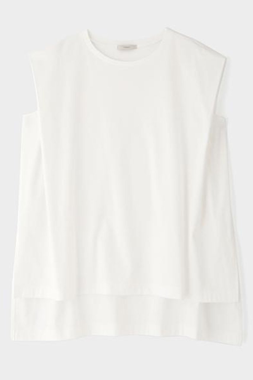 【ル フィル/LE PHIL】のシルキースムースノースリーブT インテリア・キッズ・メンズ・レディースファッション・服の通販 founy(ファニー) 　ファッション　Fashion　レディースファッション　Fashion for Women　トップス・カットソー　Cut & Sew Tops　キャミソール&ノースリーブ　Camisoles & Sleeveless Tops　シャツ・ブラウス・オフィスカジュアル　Elegant Blouses & Button-Ups　ロングTシャツ・Tシャツ　Longline T-Shirts & Tees　カットソー・ベーシックTシャツ　Cut-and-Sewn Tops / Stretch Tees & Basics　おすすめ　Recommended / Our Picks　カットソー　Cut and Sewn Top　キャミソール　Camisole, Spaghetti Strap Top　タンク　Tank Top, Sleeveless Top　ドレープ　Drape, Draping Fabric　フォルム　Silhouette, Form　ホワイト|ID: prp329100004454752 ipo3291000000037020835