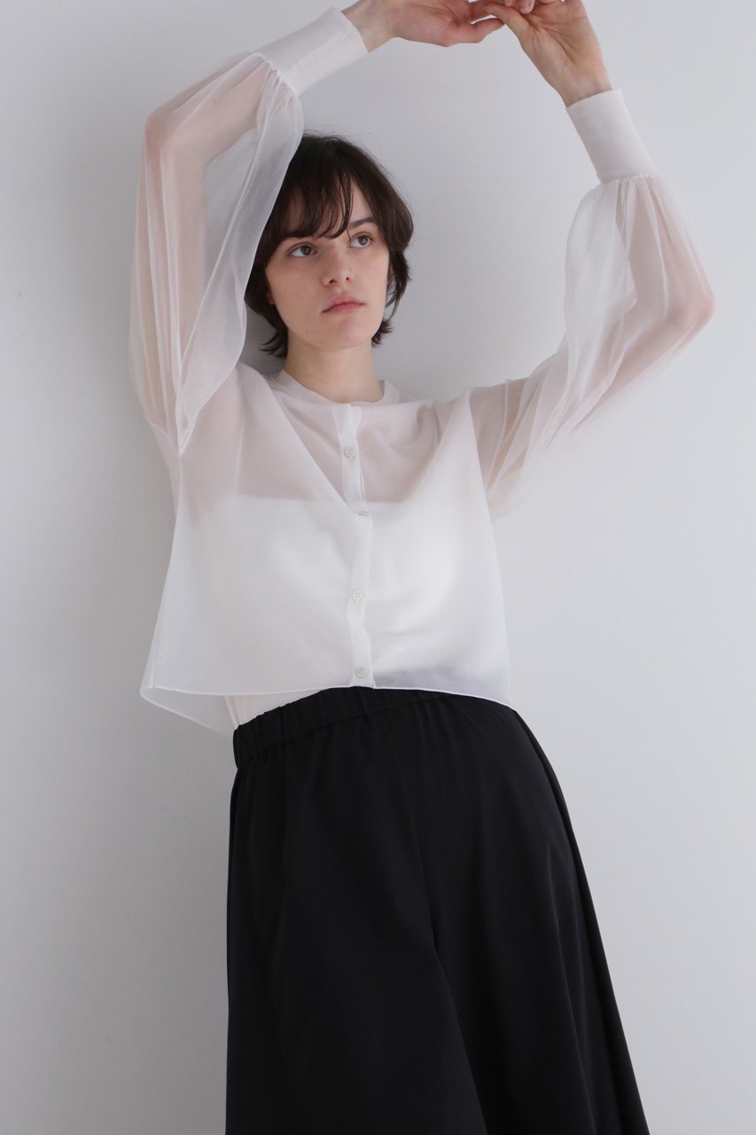 【ル フィル/LE PHIL】のシアーニットカーディガン 人気、トレンドファッション・服の通販 founy(ファニー) 　ファッション　Fashion　レディースファッション　Fashion for Women　トップス・カットソー　Cut & Sew Tops　ニット　Knit Tops & Sweaters　カーディガン・羽織り　Layered Style Cardigans　おすすめ　Recommended / Our Picks　カーディガン　Cardigan, Knitwear　ショート　Short, Short Length　バランス　Balance, Style Balance　ミラノリブ　Milano Rib, Milano Stitch　ワイド　Wide, Wide Fit　今季　This Season, Current Season　other-4|ID: prp329100004454754 ipo3291000000035863595