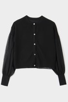 【ル フィル/LE PHIL】のシアーニットカーディガン ブラック|ID: prp329100004454754 ipo3291000000036039960