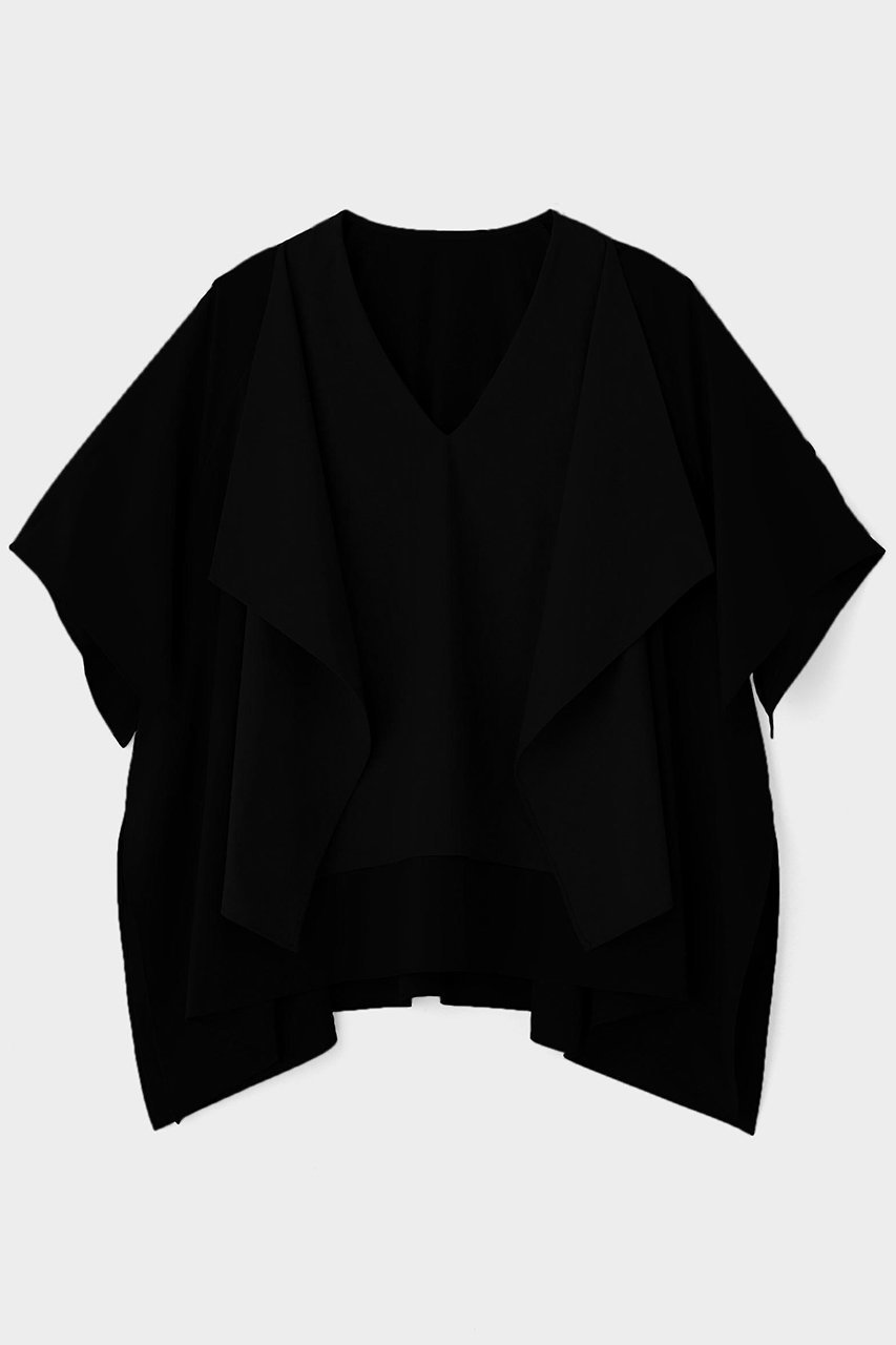 【ル フィル/LE PHIL】のSOLOTEXコンビブラウス インテリア・キッズ・メンズ・レディースファッション・服の通販 founy(ファニー) 　ファッション　Fashion　レディースファッション　Fashion for Women　トップス・カットソー　Cut & Sew Tops　シャツ・ブラウス・オフィスカジュアル　Elegant Blouses & Button-Ups　コンビ　Combo, Combination Style　ショート　Short, Short Length　ストレッチ　Stretch, Stretchy Fabric　スリット　Slit, Slit Detail　スリーブ　Sleeve, Long Sleeve / Short Sleeve　フロント　Front, Front Design　ブラック|ID: prp329100004454759 ipo3291000000032810474
