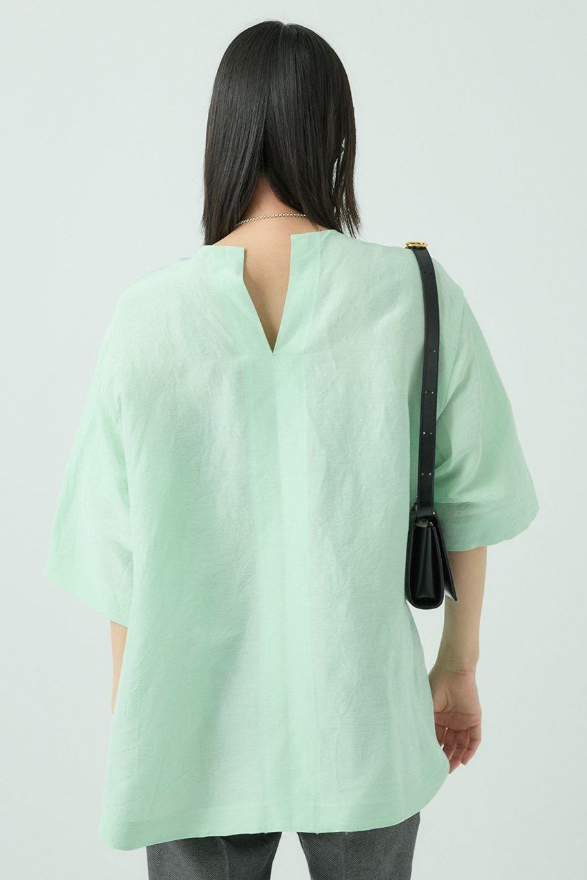 【カオス/Chaos】のパースローブTシャツ 人気、トレンドファッション・服の通販 founy(ファニー) 　ファッション　Fashion　レディースファッション　Ladies' Fashion Online　トップス・カットソー　Tops/Tshirt　シャツ/ブラウス　Shirts/Blouses　ロング / Tシャツ　T-Shirts　カットソー　Cut and Sewn　クラシック　Classic　ショート　Short　シルク　Silk　シンプル　Simple　スリーブ　Sleeve　フロント　Front　ラウンド　Round　リネン　Linen　再入荷　Restock/Back In Stock/Re Arrival　other-7|ID: prp329100004454763 ipo3291000000031324502