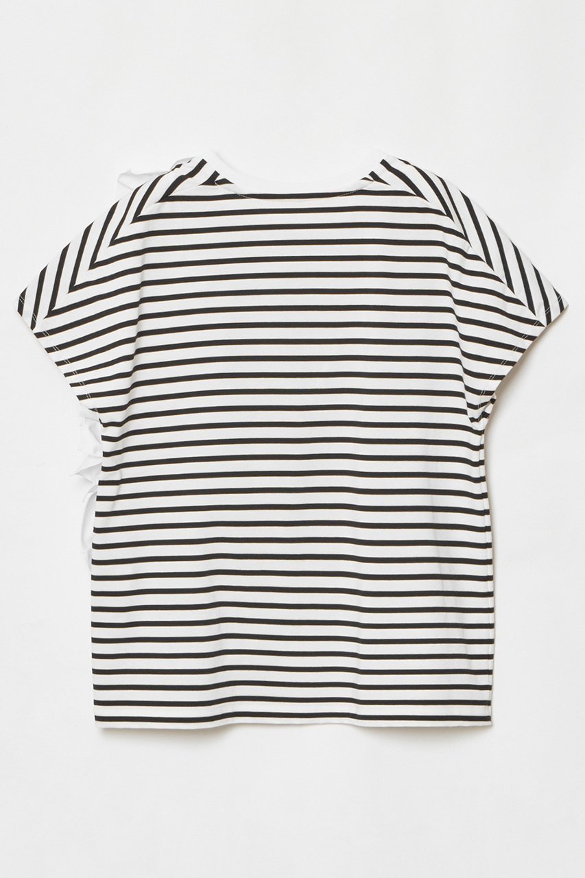 【アルアバイル/allureville】の【LOULOU WILLOUGHBY】ギャザーレイヤーTシャツ 人気、トレンドファッション・服の通販 founy(ファニー) 　ファッション　Fashion　レディースファッション　Ladies' Fashion Online　トップス・カットソー　Tops/Tshirt　シャツ/ブラウス　Shirts/Blouses　ロング / Tシャツ　T-Shirts　カットソー　Cut and Sewn　ギャザー　Gather　ショート　Short　スリーブ　Sleeve　タフタ　Taffeta　バランス　Balance　ボーダー　Border　人気　Popularity　今季　This Season　other-2|ID: prp329100004454767 ipo3291000000031251722