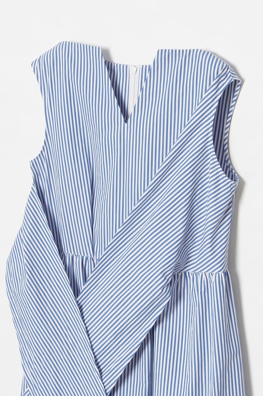 【アルアバイル/allureville】の【LOULOU WILLOUGHBY】ストライプリボンワンピース 人気、トレンドファッション・服の通販 founy(ファニー) 　ファッション　Fashion　レディースファッション　WOMEN　ワンピース　Dress　チュニック　Tunic　アシンメトリー　Asymmetry　ストライプ　Stripe　チュニック　Tunic　ティアード　Tiered　ティアードワンピース　Tiered Dress　フィット　Fit　フェミニン　Feminine　リボン　Ribbon　ロング　Long　夏　Summer　other-4|ID: prp329100004454768 ipo3291000000031251733