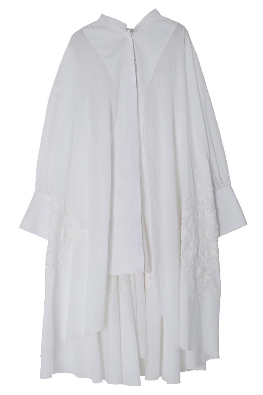 【アユーシ/AAYUSHI】のシャツドレス インテリア・キッズ・メンズ・レディースファッション・服の通販 founy(ファニー) 　ファッション　Fashion　レディースファッション　Fashion for Women　ワンピース　Dresses　フォーマル・パーティードレス・結婚式用ドレス　Elegant & Casual Dresses　チュニック　Tunic Tops & Dresses　おすすめ　Recommended / Our Picks　インド　Indian Textile　カットオフ　Cut-Off Design　ギャザー　Gathered, Ruffled　ショート　Short, Short Length　チュニック　Tunic, Long Top　デニム　Denim, Jeans Material　ドレス　Dress, One-Piece　ロング　Long, Long-Length　エレガント 上品　Elegant　夏　Summer　ホワイト|ID: prp329100004454769 ipo3291000000032870003