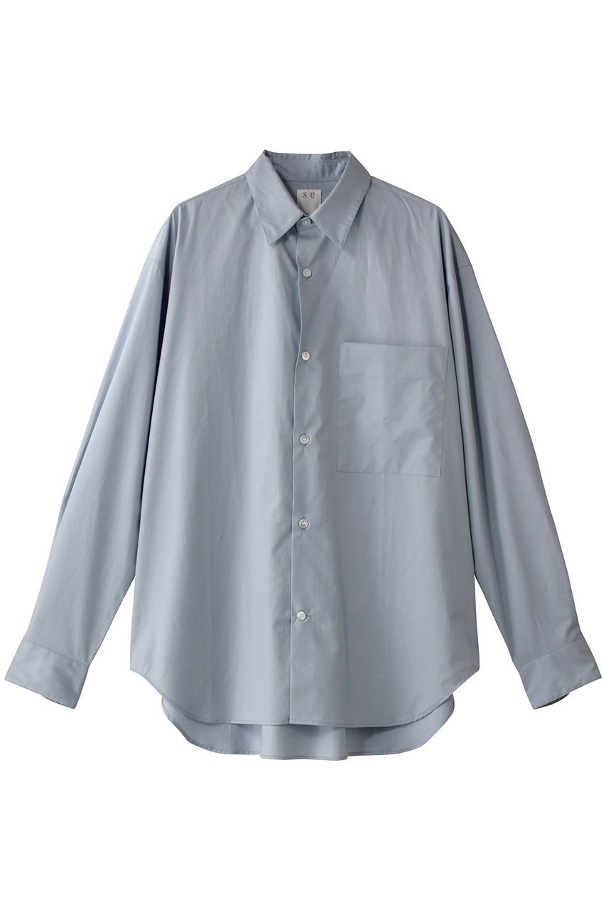 【セヤ/SEYA】のETERNAL カラーシャツ 人気、トレンドファッション・服の通販 founy(ファニー) 　ファッション　Fashion　レディースファッション　Fashion for Women　トップス・カットソー　Cut & Sew Tops　シャツ・ブラウス・オフィスカジュアル　Elegant Blouses & Button-Ups　カーディガン　Cardigan, Knitwear　シンプル　Simple, Minimal　ジャケット　Jacket, Outerwear　スリーブ　Sleeve, Long Sleeve / Short Sleeve　ポケット　Pocket, Pocket Detail　ロング　Long, Long-Length　定番　Standard, Basic Item　 other-1|ID: prp329100004454771 ipo3291000000032845837