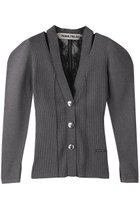 【プランク プロジェクト/PRANK PROJECT】のパフスリーブレースニットカーデ / Puff Sleeve Lace Knit Cardigan GRY(グレー)|ID: prp329100004454773 ipo3291000000035066440
