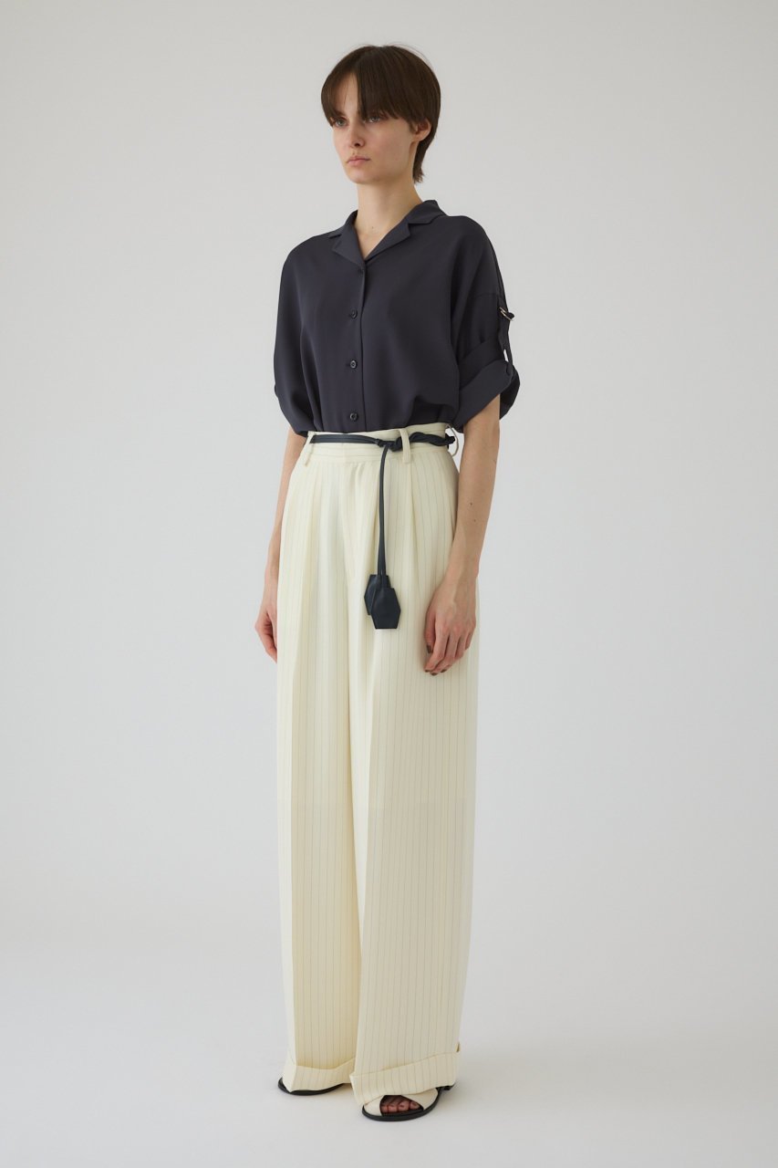 【リムアーク/RIM.ARK】のDouble belt set wide PT/パンツ 人気、トレンドファッション・服の通販 founy(ファニー) 　ファッション　Fashion　レディースファッション　WOMEN　パンツ　Pants　おすすめ　Recommend　エレガント 上品　Elegant　ストライプ　Stripe　ベーシック　Basic　ロング　Long　ワイド　Wide　無地　Plain Color　other-2|ID: prp329100004454776 ipo3291000000031251779