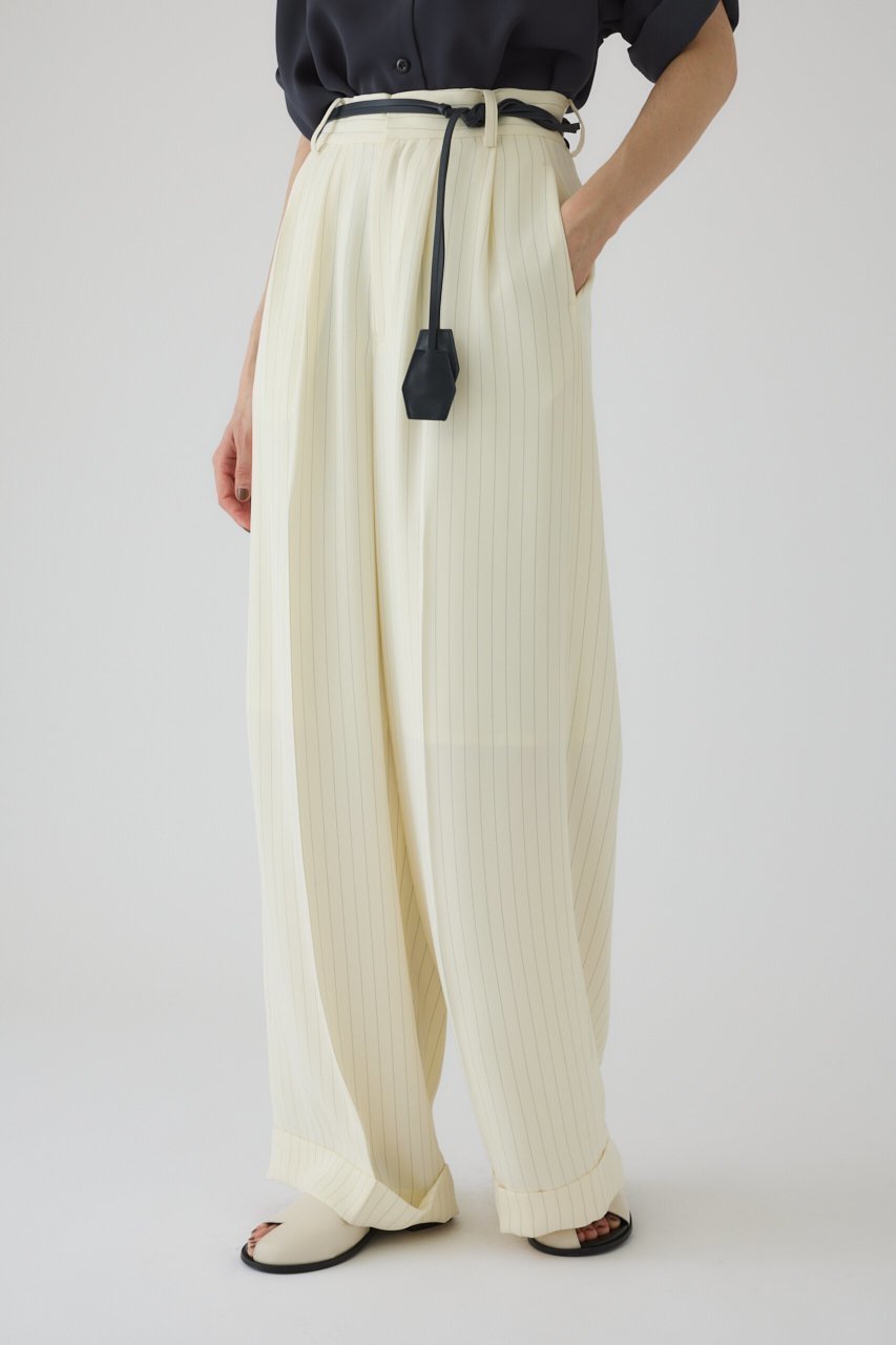 【リムアーク/RIM.ARK】のDouble belt set wide PT/パンツ 人気、トレンドファッション・服の通販 founy(ファニー) 　ファッション　Fashion　レディースファッション　WOMEN　パンツ　Pants　おすすめ　Recommend　エレガント 上品　Elegant　ストライプ　Stripe　ベーシック　Basic　ロング　Long　ワイド　Wide　無地　Plain Color　other-4|ID: prp329100004454776 ipo3291000000031251782