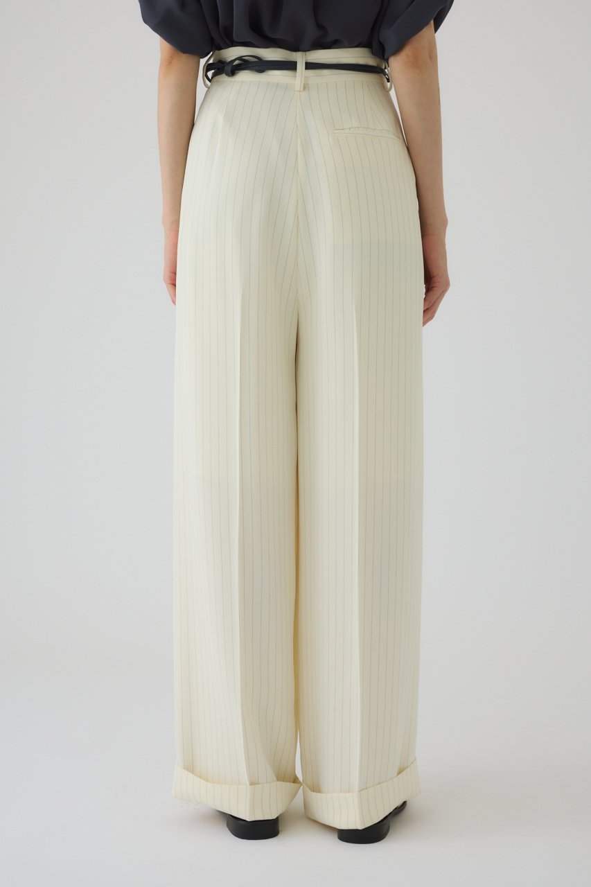 【リムアーク/RIM.ARK】のDouble belt set wide PT/パンツ 人気、トレンドファッション・服の通販 founy(ファニー) 　ファッション　Fashion　レディースファッション　Fashion for Women　パンツ　Pants & Trousers　おすすめ　Recommended / Our Picks　エレガント 上品　Elegant　ストライプ　Stripe, Striped Pattern　ベーシック　Basic, Essential　ロング　Long, Long-Length　ワイド　Wide, Wide Fit　無地　Plain, Solid Color　other-4|ID: prp329100004454776 ipo3291000000036180936