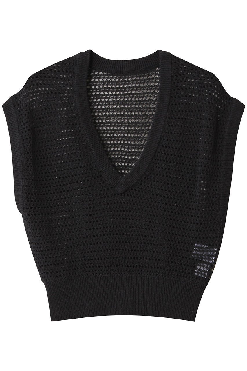 【リムアーク/RIM.ARK】のSummer knit v neck tops/ニット 人気、トレンドファッション・服の通販 founy(ファニー) 　ファッション　Fashion　レディースファッション　Fashion for Women　トップス・カットソー　Cut & Sew Tops　ニット　Knit Tops & Sweaters　カジュアルプルオーバー・ニットトップス　Pullovers & Knit Tops / Casual Pullovers　おすすめ　Recommended / Our Picks　コンパクト　Compact, Small Size　ベスト　Vest, Waistcoat　夏　Summer　透かし　Cut-Out, Lacework　 other-1|ID: prp329100004454780 ipo3291000000032961151