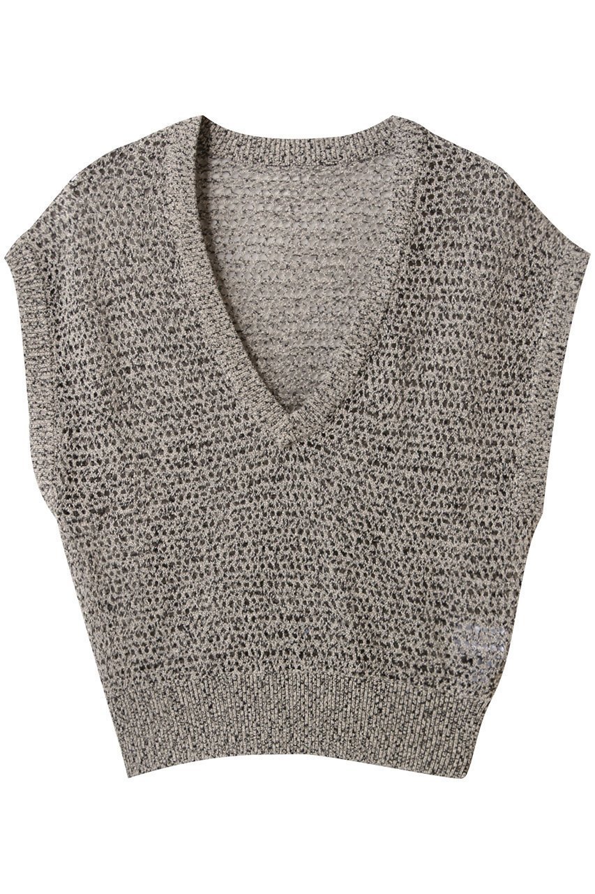 【リムアーク/RIM.ARK】のSummer knit v neck tops/ニット インテリア・キッズ・メンズ・レディースファッション・服の通販 founy(ファニー) 　ファッション　Fashion　レディースファッション　Fashion for Women　トップス・カットソー　Cut & Sew Tops　ニット　Knit Tops & Sweaters　カジュアルプルオーバー・ニットトップス　Pullovers & Knit Tops / Casual Pullovers　おすすめ　Recommended / Our Picks　コンパクト　Compact, Small Size　ベスト　Vest, Waistcoat　夏　Summer　透かし　Cut-Out, Lacework　マルチ(混色)|ID: prp329100004454780 ipo3291000000032961158