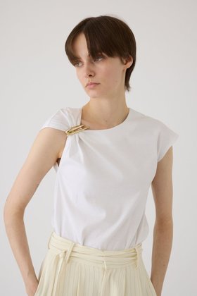 【リムアーク/RIM.ARK】のBrass hair clip set tops/トップス 人気、トレンドファッション・服の通販 founy(ファニー) ファッション Fashion レディースファッション Fashion for Women トップス・カットソー Cut & Sew Tops シャツ・ブラウス・オフィスカジュアル Elegant Blouses & Button-Ups ショート Short, Short Length シンプル Simple, Minimal スリーブ Sleeve, Long Sleeve / Short Sleeve バレッタ Barrette, Hair Clip モダン Modern, Contemporary |ID:prp329100004454782