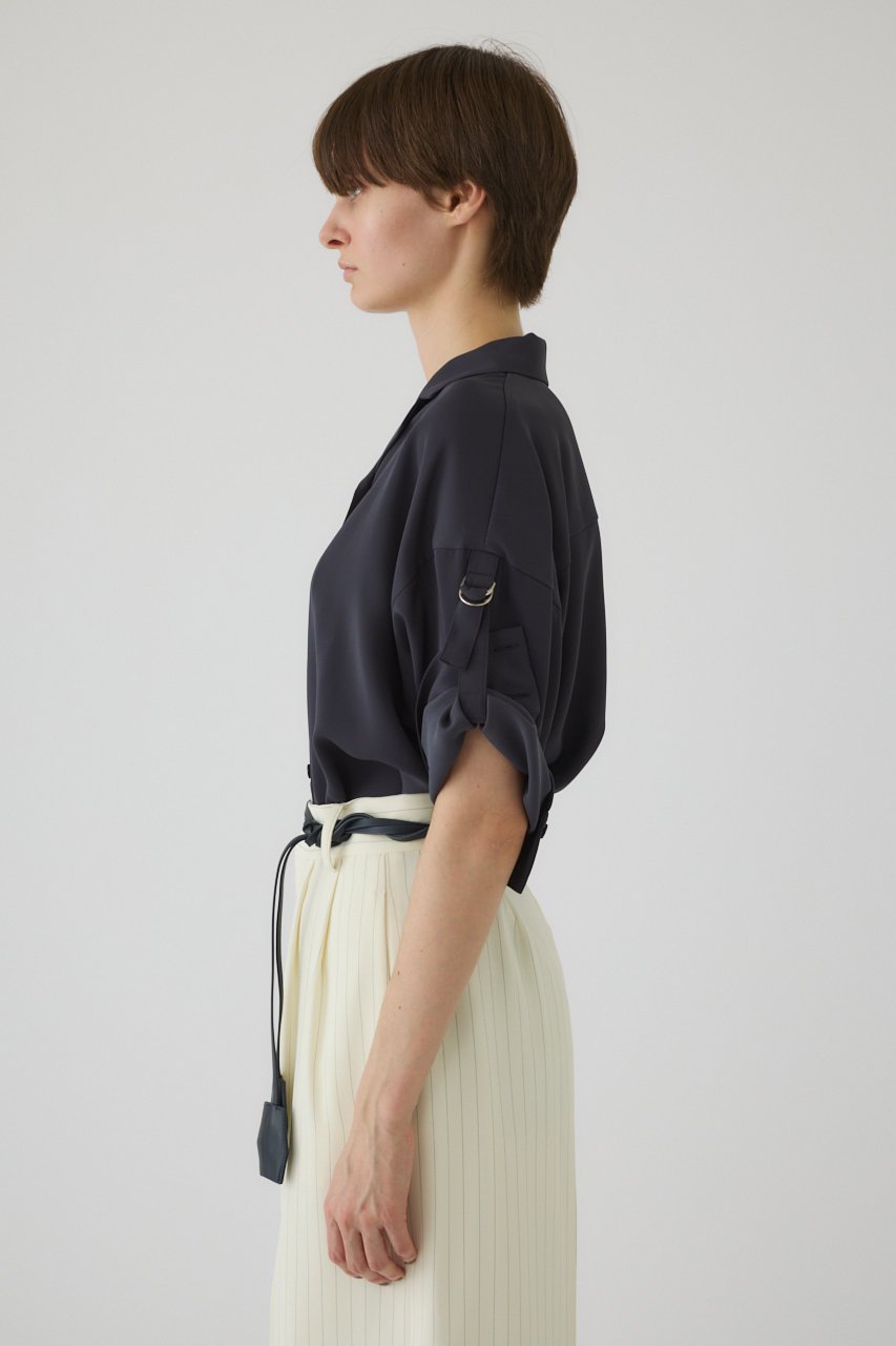【リムアーク/RIM.ARK】のRoll-up SH/シャツ 人気、トレンドファッション・服の通販 founy(ファニー) 　ファッション　Fashion　レディースファッション　Fashion for Women　トップス・カットソー　Cut & Sew Tops　シャツ・ブラウス・オフィスカジュアル　Elegant Blouses & Button-Ups　スタンダード　Standard, Basic　スリーブ　Sleeve, Long Sleeve / Short Sleeve　バランス　Balance, Style Balance　ロング　Long, Long-Length　ロールアップ　Roll-Up, Cuffed Hem　夏　Summer　other-3|ID: prp329100004454783 ipo3291000000032884219
