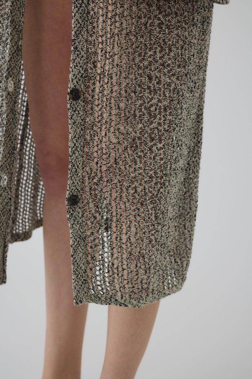 【リムアーク/RIM.ARK】のSummer knit long CD/カーディガン 人気、トレンドファッション・服の通販 founy(ファニー) 　ファッション　Fashion　レディースファッション　Fashion for Women　トップス・カットソー　Cut & Sew Tops　ニット　Knit Tops & Sweaters　カーディガン・羽織り　Layered Style Cardigans　おすすめ　Recommended / Our Picks　カーディガン　Cardigan, Knitwear　セットアップ　Set-Up, Coordinated Outfit　ブラウジング　Blouson Silhouette, Cinched Waist　ロング　Long, Long-Length　夏　Summer　透かし　Cut-Out, Lacework　other-6|ID: prp329100004454785 ipo3291000000032961222