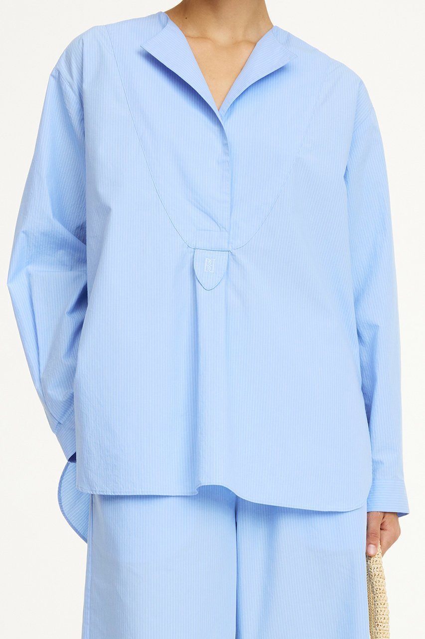 【バイ マレーネ ビルガー/BY MALENE BIRGER】のFAYETTE ロングスリーブシャツ 人気、トレンドファッション・服の通販 founy(ファニー) 　ファッション　Fashion　レディースファッション　WOMEN　トップス・カットソー　Tops/Tshirt　シャツ/ブラウス　Shirts/Blouses　エレガント 上品　Elegant　スリーブ　Sleeve　デニム　Denim　ロング　Long　ワイド　Wide　other-7|ID: prp329100004456297 ipo3291000000031323821