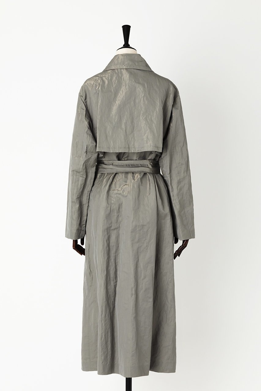 【オーヴィル/EAUVIRE】のロングラップトレンチ 人気、トレンドファッション・服の通販 founy(ファニー) 　ファッション　Fashion　レディースファッション　WOMEN　アウター　Coat Outerwear　コート　Coats　スタイリッシュ　Stylish　タンブラー　Tumbler　メタリック　Metallic　ロング　Long　エレガント 上品　Elegant　軽量　Lightweight　other-3|ID: prp329100004456298 ipo3291000000031249948