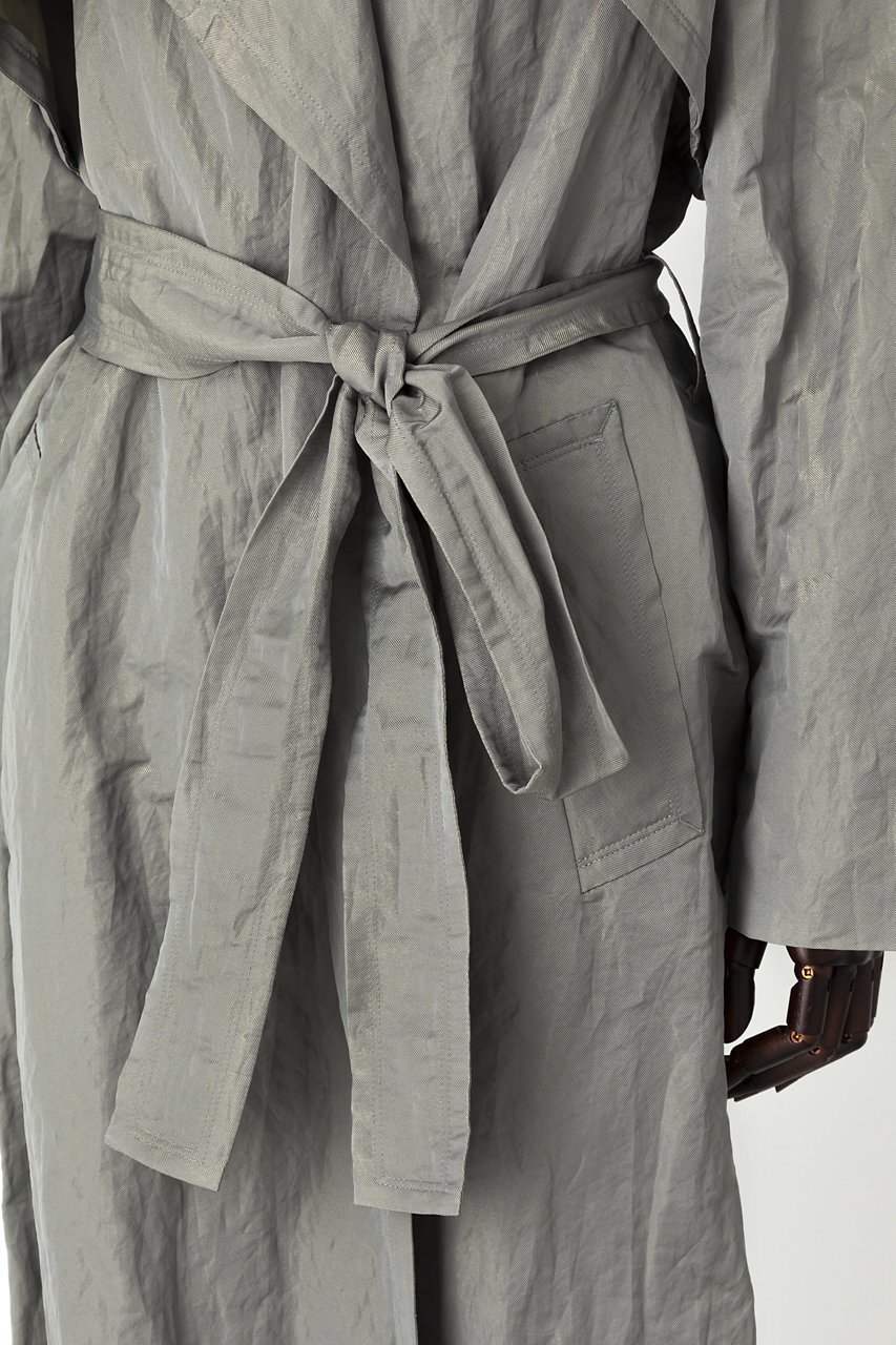 【オーヴィル/EAUVIRE】のロングラップトレンチ 人気、トレンドファッション・服の通販 founy(ファニー) 　ファッション　Fashion　レディースファッション　WOMEN　アウター　Coat Outerwear　コート　Coats　スタイリッシュ　Stylish　タンブラー　Tumbler　メタリック　Metallic　ロング　Long　エレガント 上品　Elegant　軽量　Lightweight　other-6|ID: prp329100004456298 ipo3291000000031323823