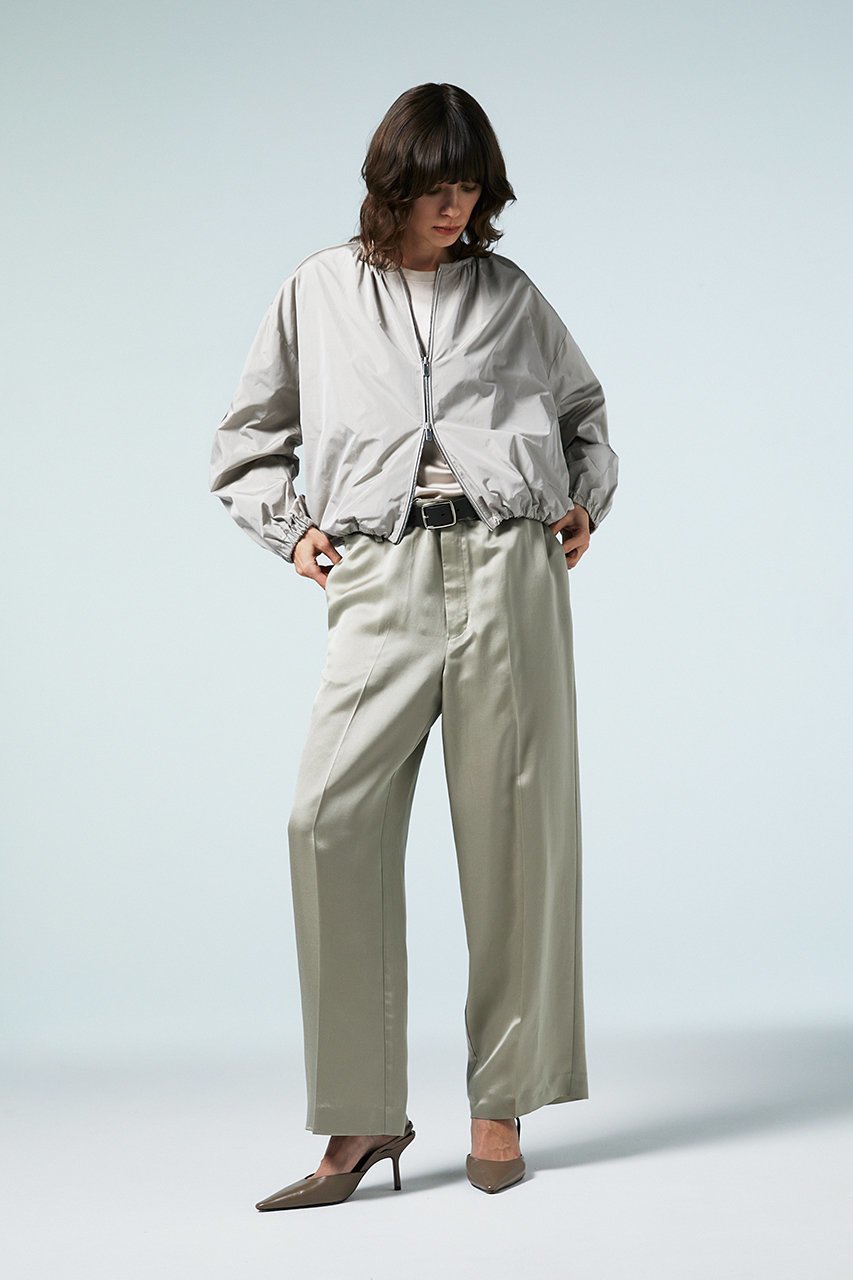 【オーヴィル/EAUVIRE】のストレートパンツ 人気、トレンドファッション・服の通販 founy(ファニー) 　ファッション　Fashion　レディースファッション　WOMEN　パンツ　Pants　エレガント 上品　Elegant　サテン　Satin　シルク　Silk　ストレート　Straight　センター　Center　日本製　Made In Japan　other-8|ID: prp329100004456304 ipo3291000000031323849