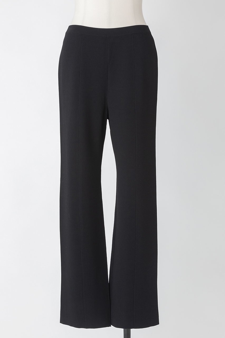 【オーヴィル/EAUVIRE】のシルエットパンツ インテリア・キッズ・メンズ・レディースファッション・服の通販 founy(ファニー) ファッション Fashion レディースファッション Fashion for Women パンツ Pants & Trousers コンパクト Compact, Small Size ストレッチ Stretch, Stretchy Fabric パターン Pattern, Design Print ミックス Mix, Mixed Style ミラノリブ Milano Rib, Milano Stitch ブラック|ID: prp329100004456305 ipo3291000000035963403