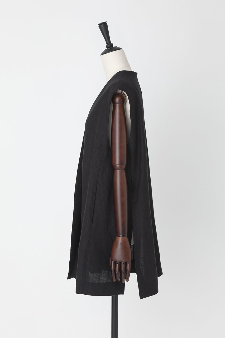 【オーヴィル/EAUVIRE】のノーカラージレ 人気、トレンドファッション・服の通販 founy(ファニー) 　ファッション　Fashion　レディースファッション　WOMEN　アウター　Coat Outerwear　ジャケット　Jackets　サテン　Satin　シルク　Silk　ジャケット　Jacket　スリット　Slit　ベスト　Vest　ヴィンテージ　Vintage　other-4|ID: prp329100004456306 ipo3291000000031250001