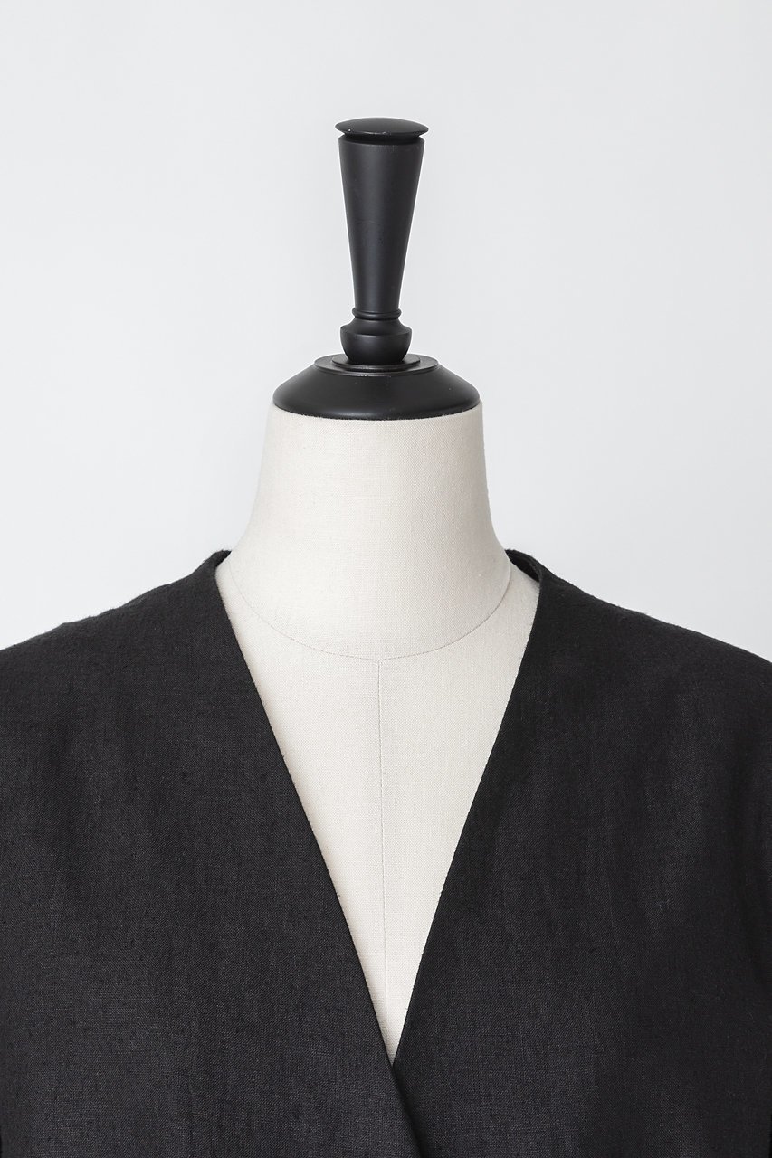 【オーヴィル/EAUVIRE】のノーカラージャケット 人気、トレンドファッション・服の通販 founy(ファニー) 　ファッション　Fashion　レディースファッション　WOMEN　アウター　Coat Outerwear　ジャケット　Jackets　ノーカラージャケット　No Collar Leather Jackets　ジャケット　Jacket　スタイリッシュ　Stylish　フロント　Front　ヴィンテージ　Vintage　other-4|ID: prp329100004456307 ipo3291000000031250006