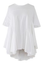 【アユーシ/AAYUSHI】のロングティアードフリルテールトップス 人気、トレンドファッション・服の通販 founy(ファニー) ファッション Fashion レディースファッション Fashion for Women トップス・カットソー Cut & Sew Tops シャツ・ブラウス・オフィスカジュアル Elegant Blouses & Button-Ups ロングTシャツ・Tシャツ Longline T-Shirts & Tees カットソー・ベーシックTシャツ Cut-and-Sewn Tops / Stretch Tees & Basics ギャザー Gathered, Ruffled ショート Short, Short Length シンプル Simple, Minimal スリーブ Sleeve, Long Sleeve / Short Sleeve デニム Denim, Jeans Material バランス Balance, Style Balance パターン Pattern, Design Print フリル Frill, Ruffle ランダム Random, Irregular ロング Long, Long-Length 再入荷 Restock / Back in Stock thumbnail ホワイト|ID: prp329100004456310 ipo3291000000032860628