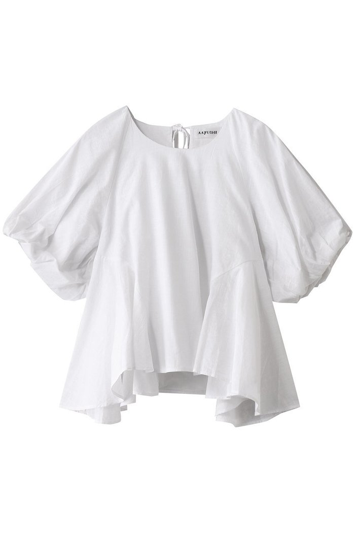 【アユーシ/AAYUSHI】のパフスリーブフレアブラウス インテリア・キッズ・メンズ・レディースファッション・服の通販 founy(ファニー) https://founy.com/ ファッション Fashion レディースファッション WOMEN トップス・カットソー Tops/Tshirt シャツ/ブラウス Shirts/Blouses ショート Short スリーブ Sleeve フェミニン Feminine フレア Flare リボン Ribbon |ID: prp329100004456315 ipo3291000000031604343