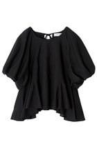 【アユーシ/AAYUSHI】のパフスリーブフレアブラウス 人気、トレンドファッション・服の通販 founy(ファニー) ファッション Fashion レディースファッション Fashion for Women トップス・カットソー Cut & Sew Tops シャツ・ブラウス・オフィスカジュアル Elegant Blouses & Button-Ups ショート Short, Short Length スリーブ Sleeve, Long Sleeve / Short Sleeve フェミニン Feminine, Girly フレア Flare, Flared リボン Ribbon, Bow thumbnail ブラック|ID: prp329100004456315 ipo3291000000032843557