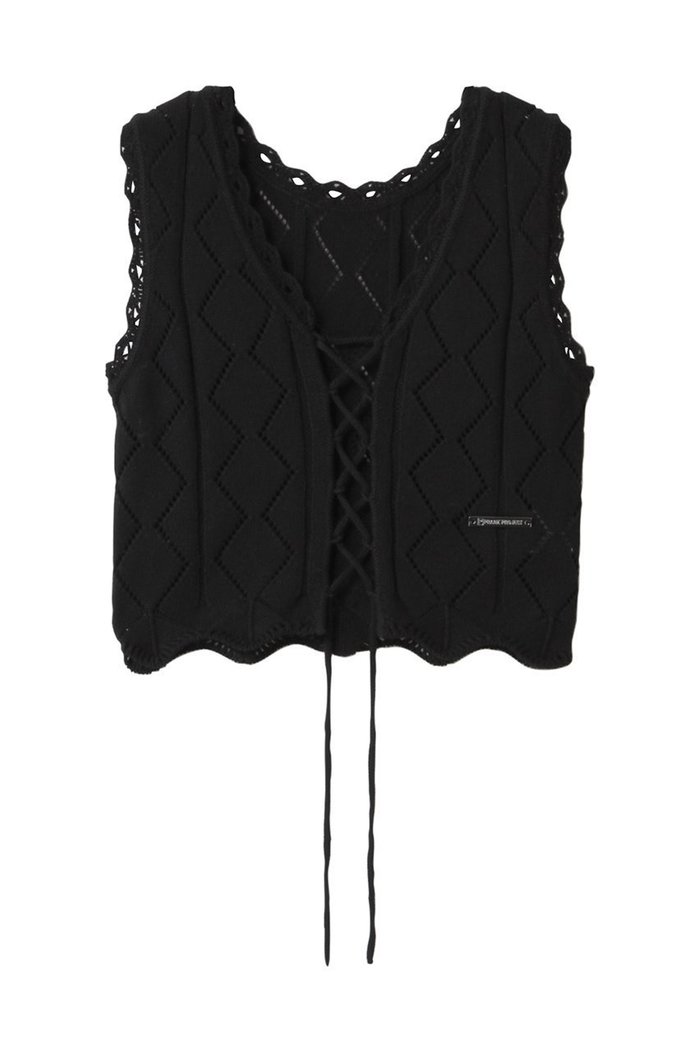 【プランク プロジェクト/PRANK PROJECT】の2WAYレースアップベスト / 2WAY Lace-up Vest インテリア・キッズ・メンズ・レディースファッション・服の通販 founy(ファニー) https://founy.com/ ファッション Fashion レディースファッション Fashion for Women アウター Coat / Outerwear Collection レディースジャケット・軽アウター Jackets おすすめ Recommended / Our Picks ジャケット Jacket, Outerwear スカラップ Scallop, Scalloped Edge フロント Front, Front Design ベスト Vest, Waistcoat レース Lace, Lace Fabric 透かし Cut-Out, Lacework |ID: prp329100004456320 ipo3291000000035923448