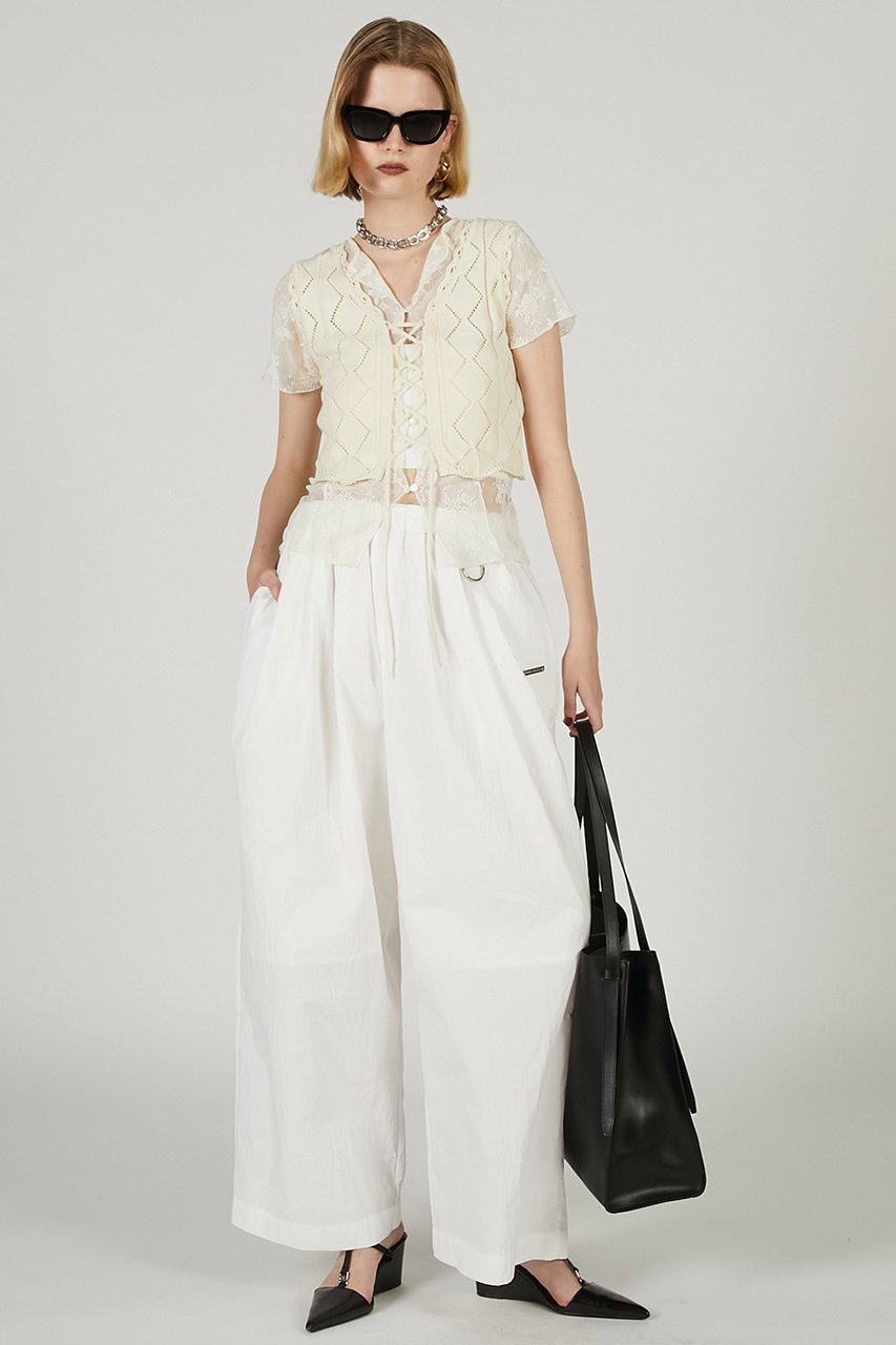 【プランク プロジェクト/PRANK PROJECT】の2WAYレースアップベスト / 2WAY Lace-up Vest 人気、トレンドファッション・服の通販 founy(ファニー) 　ファッション　Fashion　レディースファッション　Fashion for Women　アウター　Coat / Outerwear Collection　レディースジャケット・軽アウター　Jackets　おすすめ　Recommended / Our Picks　ジャケット　Jacket, Outerwear　スカラップ　Scallop, Scalloped Edge　フロント　Front, Front Design　ベスト　Vest, Waistcoat　レース　Lace, Lace Fabric　透かし　Cut-Out, Lacework　other-8|ID: prp329100004456320 ipo3291000000035923457