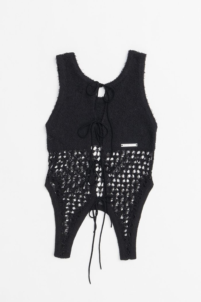 【プランク プロジェクト/PRANK PROJECT】のコイルメッシュコンビニットタンク / Coil Mesh Knit Tank インテリア・キッズ・メンズ・レディースファッション・服の通販 founy(ファニー) https://founy.com/ ファッション Fashion レディースファッション WOMEN トップス・カットソー Tops/Tshirt ニット Knit Tops プルオーバー Pullover おすすめ Recommend デニム Denim メッシュ Mesh リボン Ribbon |ID: prp329100004456322 ipo3291000000031184095