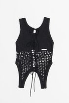 【プランク プロジェクト/PRANK PROJECT】のコイルメッシュコンビニットタンク / Coil Mesh Knit Tank BLK(ブラック)|ID: prp329100004456322 ipo3291000000031184096