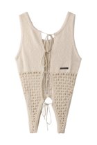 【プランク プロジェクト/PRANK PROJECT】のコイルメッシュコンビニットタンク / Coil Mesh Knit Tank 人気、トレンドファッション・服の通販 founy(ファニー) ファッション Fashion レディースファッション Fashion for Women トップス・カットソー Cut & Sew Tops ニット Knit Tops & Sweaters カジュアルプルオーバー・ニットトップス Pullovers & Knit Tops / Casual Pullovers おすすめ Recommended / Our Picks デニム Denim, Jeans Material メッシュ Mesh, Net Fabric リボン Ribbon, Bow thumbnail IVR(アイボリー)|ID: prp329100004456322 ipo3291000000032924554