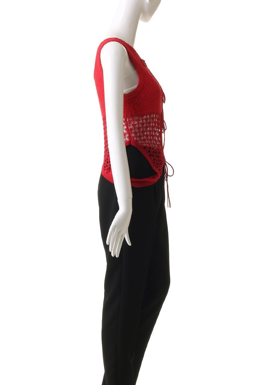 【プランク プロジェクト/PRANK PROJECT】のコイルメッシュコンビニットタンク / Coil Mesh Knit Tank 人気、トレンドファッション・服の通販 founy(ファニー) 　ファッション　Fashion　レディースファッション　Fashion for Women　トップス・カットソー　Cut & Sew Tops　ニット　Knit Tops & Sweaters　カジュアルプルオーバー・ニットトップス　Pullovers & Knit Tops / Casual Pullovers　おすすめ　Recommended / Our Picks　デニム　Denim, Jeans Material　メッシュ　Mesh, Net Fabric　リボン　Ribbon, Bow　other-3|ID: prp329100004456322 ipo3291000000032924582