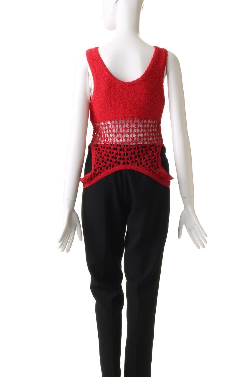 【プランク プロジェクト/PRANK PROJECT】のコイルメッシュコンビニットタンク / Coil Mesh Knit Tank 人気、トレンドファッション・服の通販 founy(ファニー) 　ファッション　Fashion　レディースファッション　Fashion for Women　トップス・カットソー　Cut & Sew Tops　ニット　Knit Tops & Sweaters　カジュアルプルオーバー・ニットトップス　Pullovers & Knit Tops / Casual Pullovers　おすすめ　Recommended / Our Picks　デニム　Denim, Jeans Material　メッシュ　Mesh, Net Fabric　リボン　Ribbon, Bow　other-4|ID: prp329100004456322 ipo3291000000032924590