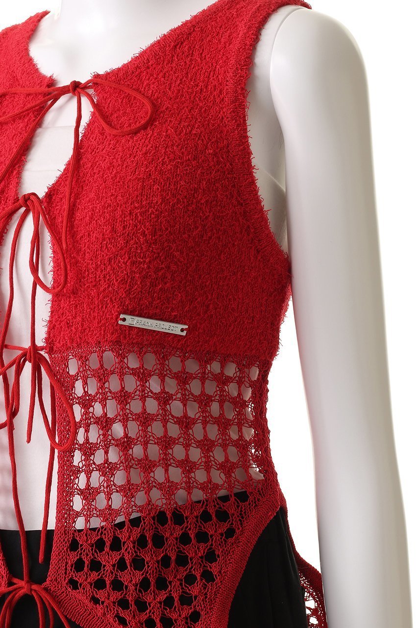 【プランク プロジェクト/PRANK PROJECT】のコイルメッシュコンビニットタンク / Coil Mesh Knit Tank 人気、トレンドファッション・服の通販 founy(ファニー) 　ファッション　Fashion　レディースファッション　Fashion for Women　トップス・カットソー　Cut & Sew Tops　ニット　Knit Tops & Sweaters　カジュアルプルオーバー・ニットトップス　Pullovers & Knit Tops / Casual Pullovers　おすすめ　Recommended / Our Picks　デニム　Denim, Jeans Material　メッシュ　Mesh, Net Fabric　リボン　Ribbon, Bow　other-5|ID: prp329100004456322 ipo3291000000032924598