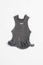 【プランク プロジェクト/PRANK PROJECT】のウェーブヘムポップコーンニットタンク / Wave Hem Popcorn Knit Tank GRY(グレー)|ID: prp329100004456323 ipo3291000000031184101