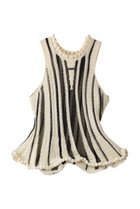 【プランク プロジェクト/PRANK PROJECT】のウェーブヘムポップコーンニットタンク / Wave Hem Popcorn Knit Tank 人気、トレンドファッション・服の通販 founy(ファニー) ファッション Fashion レディースファッション Fashion for Women トップス・カットソー Cut & Sew Tops ニット Knit Tops & Sweaters カジュアルプルオーバー・ニットトップス Pullovers & Knit Tops / Casual Pullovers ストライプ Stripe, Striped Pattern ストレート Straight, Straight Cut タンク Tank Top, Sleeveless Top デニム Denim, Jeans Material フリル Frill, Ruffle ヘムライン Hemline, Bottom Cut ワイド Wide, Wide Fit ワイヤー Wire, Wired Bra thumbnail MLT(マルチカラー)|ID: prp329100004456323 ipo3291000000035721589